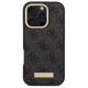Guess iPhone 16 Pro Case 4G Logo Plate MagSafe, Black