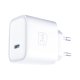 3mk Rayo 20W USB-C PD3.0 Wall Charger with 60W Cable - White