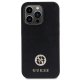 Guess 4G Strass Metal Logo Case for iPhone 15 Pro Black