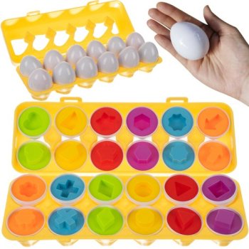 Puzzle - Eggs, Set Of 12 Pieces. 22674