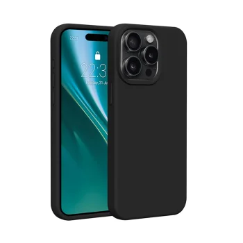 Etteri Silicone Case for Apple iPhone 15 Pro Max (6.7") Black