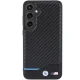 Samsung Galaxy S24+ Plus (SM-S926) BMW Leather Carbon Case Cover (BMHCS24M22NBCK), Black