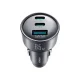 Joyroom JR-CCN19 65W 3-Port Car Charger 2x USB-C + USB-A, Dark Gray