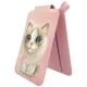 Nimmy New Big-Eye Cute Pets 2.0 Cat Magnetic Wallet with Phone Stand, Pink