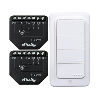 Smart WiFi Shutter Controller Set Shelly Shutter + BLU RC Button 4