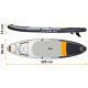 Inflatable SUP Paddle Board, Neo-Sport Aquasurf 170201, 320x84x15 cm