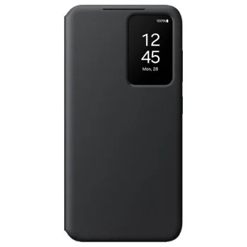 Samsung Galaxy S24 (SM-S921) Smart Clear View Cover with Display, Black (EF-ZS921CBEGWW)