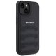 Чехол Mercedes для iPhone 15 AMG Leather Debossed Lines, черный