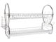 Two-Tier Kitchen Dish Drying Rack, Drainer