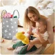 Nukido Toy Basket, Grey with Stars