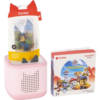 Tonies Toniebox 2 Full Play Bundle-Set Children's Audio Player, Cloud Pink