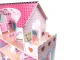 Wooden MDF Play Dollhouse with Furniture 70cm, Pink
