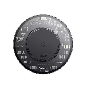 Baseus Simple 2 Wireless Charger Qi Charger for Smartphones and AirPods 15W, Black