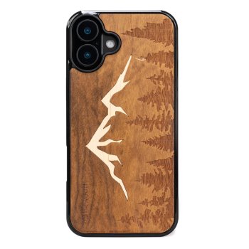 Koka korpuss iPhone 16 Plus IMBUIA MOUNTAINS no masīvkoka | Bewood Wooden Case for