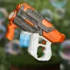 Electric 2-in-1 Water Gun and Bubble Blaster, 35 cm, Orange/Grey