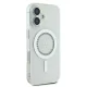 Guess IML Rhinestones MagSafe Case for iPhone 16 Plus 6.7\", White