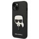 Karl Lagerfeld Saffiano Karl\'s Head Patch iPhone 14 Plus Case Black