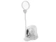 2-in-1 Desktop and Handheld Magnifier with LED Light and Interchangeable Lenses (2.5x, 5x, 16x)