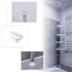 Bathroom corner shelf for shower telescopic adjustable height 260cm