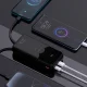 Wozinsky WFC-15B 20000mAh 22.5W PD 20W Power Bank with Built-in Lightning & USB-C Cables - Black