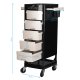 Gabbiano FT65 Hairdressing Trolley, Black/White