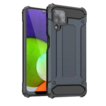 Hybrid Armor Case for Samsung Galaxy A22 4G, Blue
