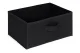 3 Drawer Fabric Storage Organizer ModernHome Loft Style Dresser for Small Spaces, Black