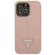 Guess iPhone 13 Case Saffiano Triangle Pink