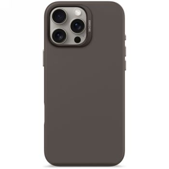 Decoded AntiMicrobial Silicone Backcover with MagSafe  iPhone 16 Pro Max - Dark Brown