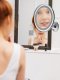 Adler LED makeup magnifying bathroom mirror 24 rotating 360 suction cup