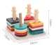 Bakalu KZ0914 Wooden Sorter and Stacker Toy