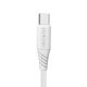 Dudao USB / USB Type C Fast Charging Data Cable 6A 1m, White