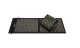 4Fizjo ERGO XL Acupressure Mat with Pillow, Black/Gold