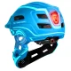 Wozinsky Kids Full Face Bike Helmet with USB Rear Light, Size S (52-56 cm), Blue