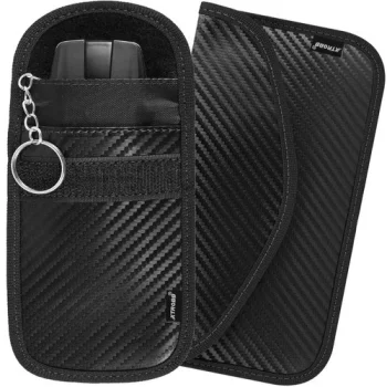 Xtrobb Anti-Theft Car Key Signal Blocker Cases (Set of 2), Black