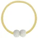 Magnetic Curtain Tieback with Pearl, Gold