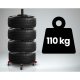 Tire Rack for 4 Tires Humberg HM-387, Heavy Duty Wheel Storage Stand for Garage