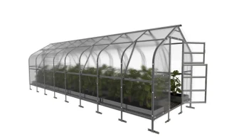 Drop-shaped Greenhouse KLASIKA DROP 2.5x8m with 4mm Polycarbonate
