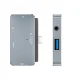 Tech-Protect V6 4-in-1 USB-C Hub (HDMI, USB-A, USB-C PD 100W, Audio) - Gray