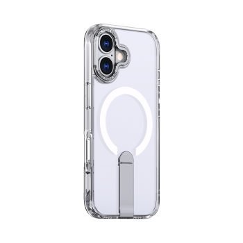 Hybrid Armor X Phone Case Cover iPhone 17 with Stand, Compatible with MagSafe - Transparent