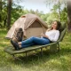 Mountain Goat Folding Camping Chair Sun Lounger, Army Green