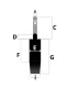 Sofotel Office Chair Gas Lift Cylinder Replacement 80, Black
