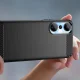 Case for Infinix Hot 20 Carbon Case Flexible TPU Cover, Black