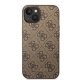 Apple iPhone 15 Plus 6,7\" Guess 4G Metal Gold Logo Case Cover (GUHCP15MG4GFBR), Brown