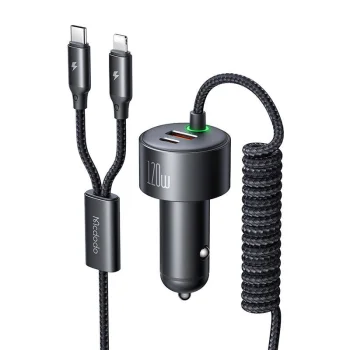 Car Charger Mcdodo CC-0370 120W Retractable Cables