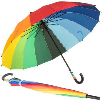 Large Automatic Rainbow Umbrella, 115 cm