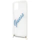 Guess iPhone 12 Pro Max Case Script Vintage, Blue