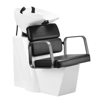 Hairdressing Backwash Unit Gabbiano Porto, Grey and Black