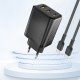Dudao A29 65W GaN Wall Charger 2 x USB-C + 1 x USB-A - Black