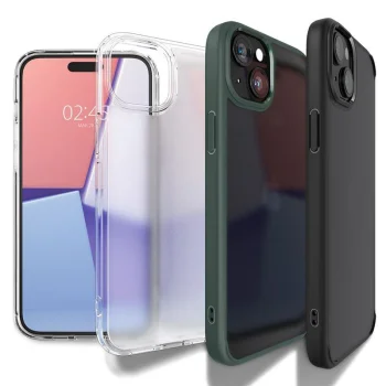 Spigen Ultra Hybrid Case for iPhone 15 Plus, Dark Blue
